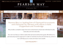 Tablet Screenshot of pearsonmay.co.uk